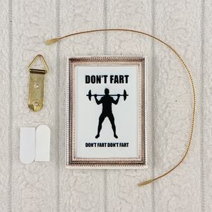 2/$11 Novelty Funny Gym Jokes Ornament Don't Fart